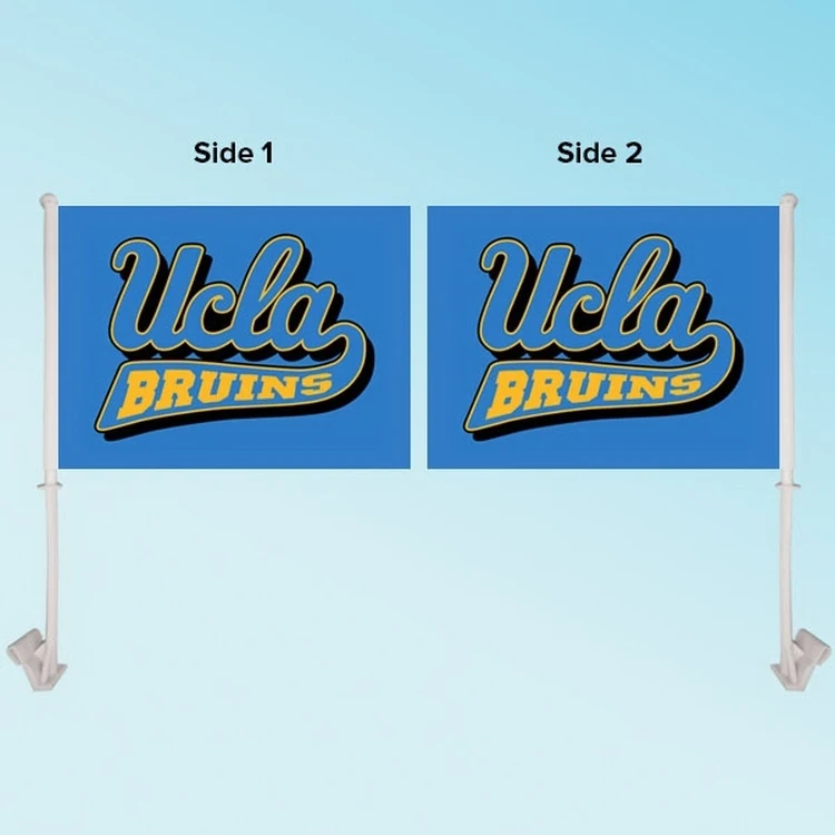 11.5" x 15" Custom Graphics Car Flag - Double Sided 1