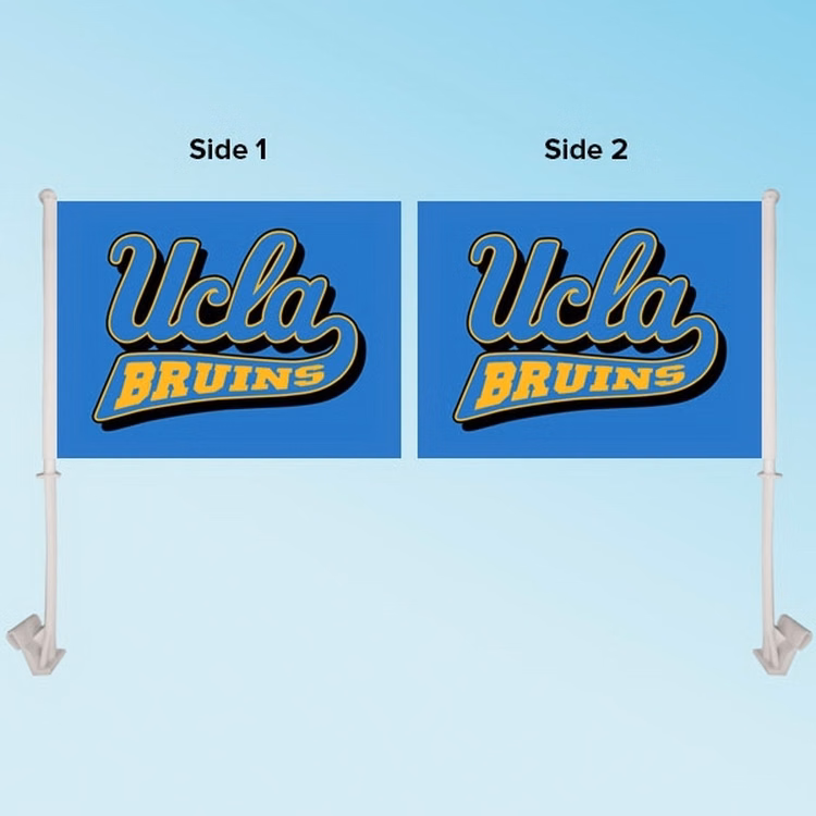 11.5" x 15"  Custom Graphics Car Flag - Double Sided