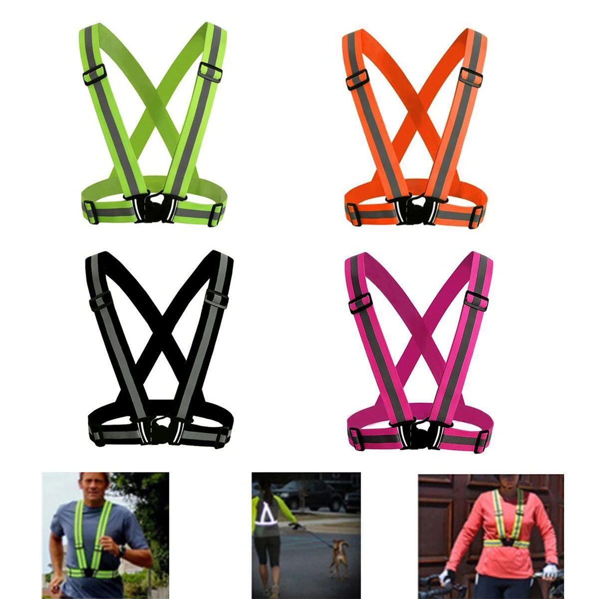Unisex Night Running Suspender Reflective 1