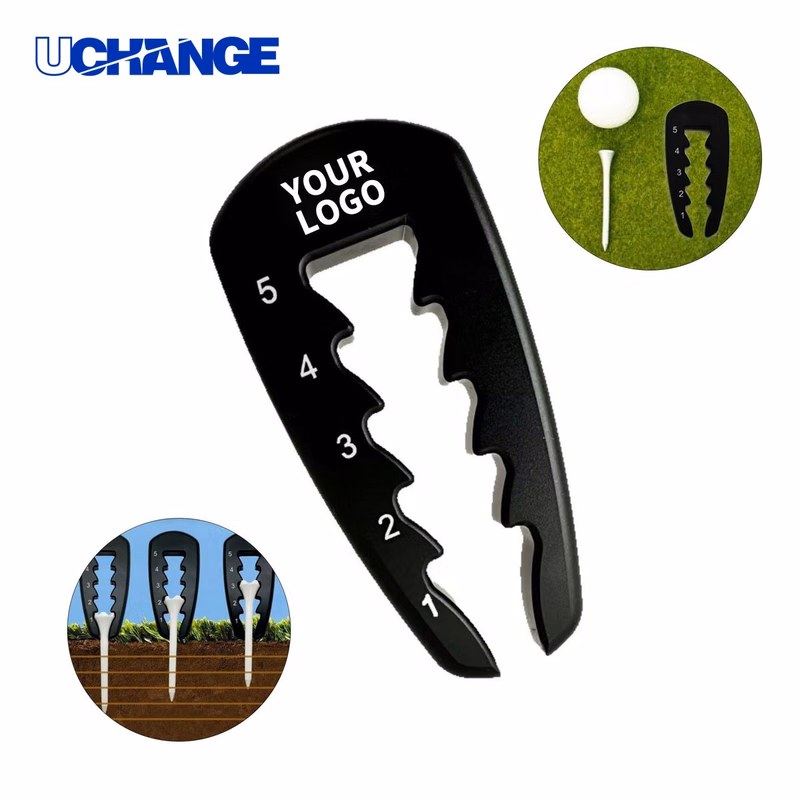 ABS Golf Tee Height Gauge 2.8 x 1.3 x 0.3 Inch