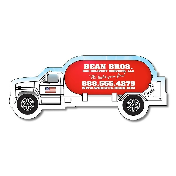 Magnet - Propane Truck Shape (4.25x1.75) - 30 mil. 1