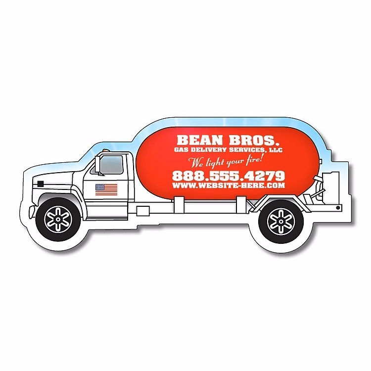 Magnet - Propane Truck Shape (4.25x1.75) - 30 mil.