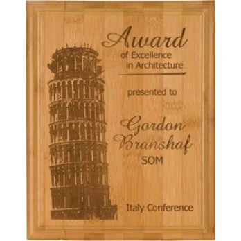 8" x 10" Genuine Bamboo Plaque 1