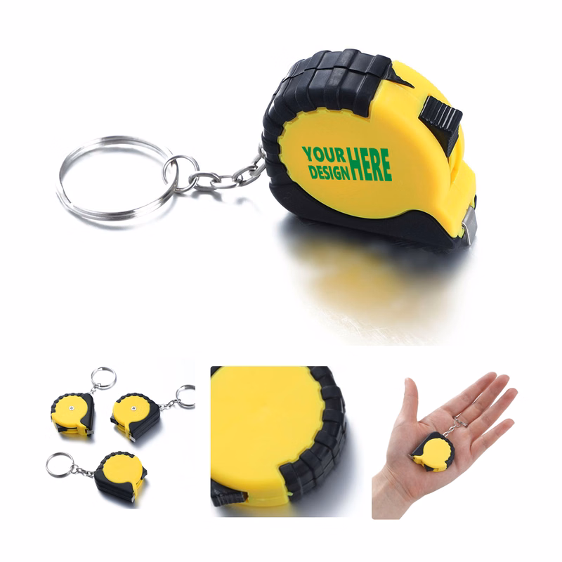 MOQ 50 Mini Retractable Tape Measure Keychain