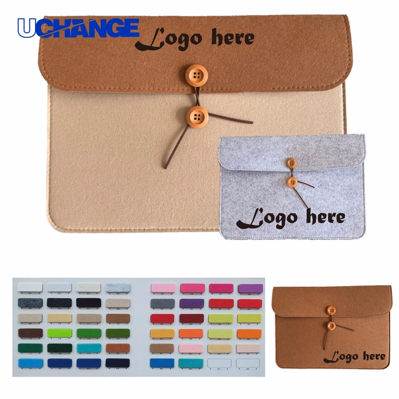 Button-Type Felt File Folder