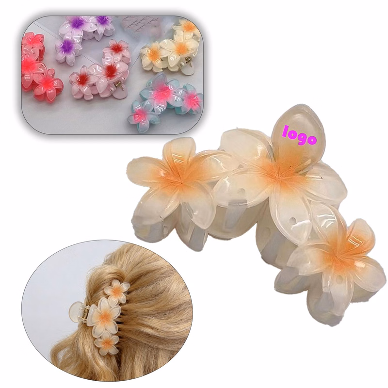 Frangipani Hair Claw