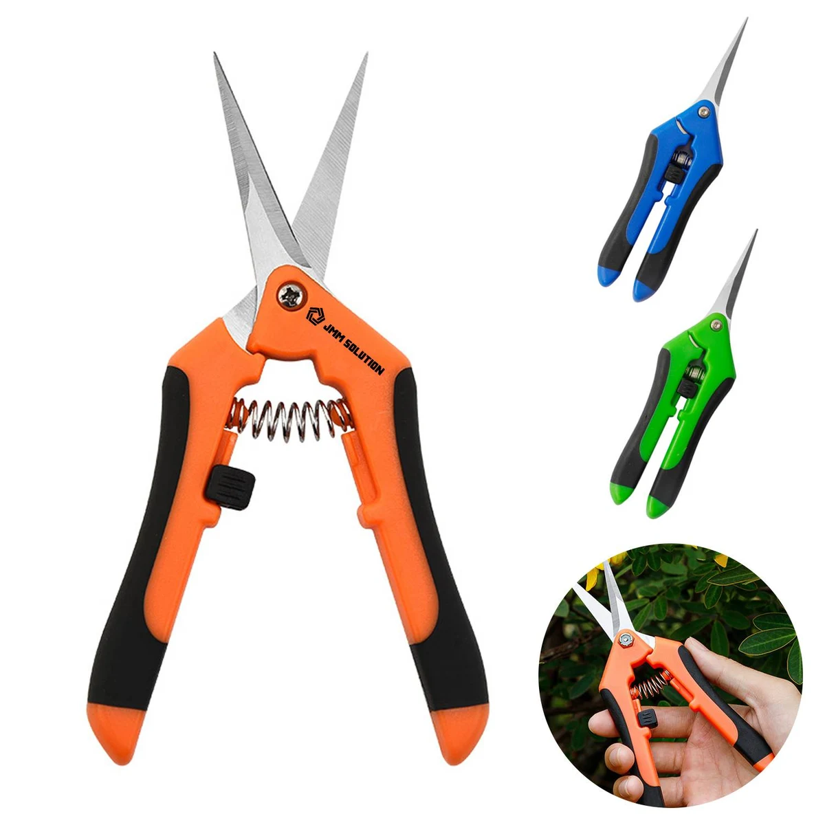 Straight Stainless Steel Blade Gardening Scissors 1