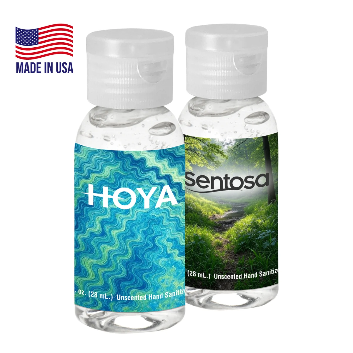 1 oz. Clear Sanitizer, Round Bottle 1