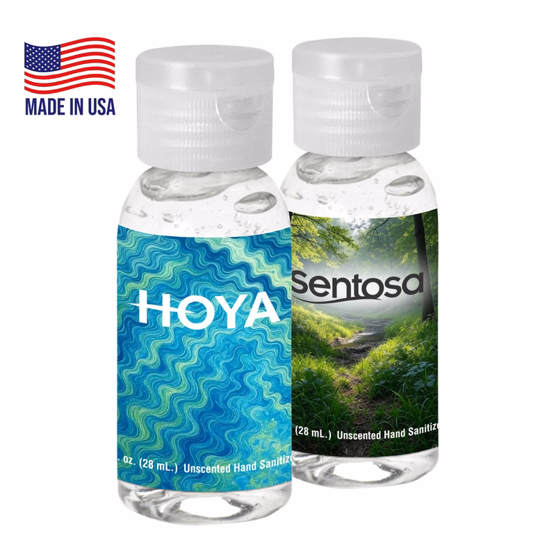 1 oz. Clear Sanitizer, Round Bottle