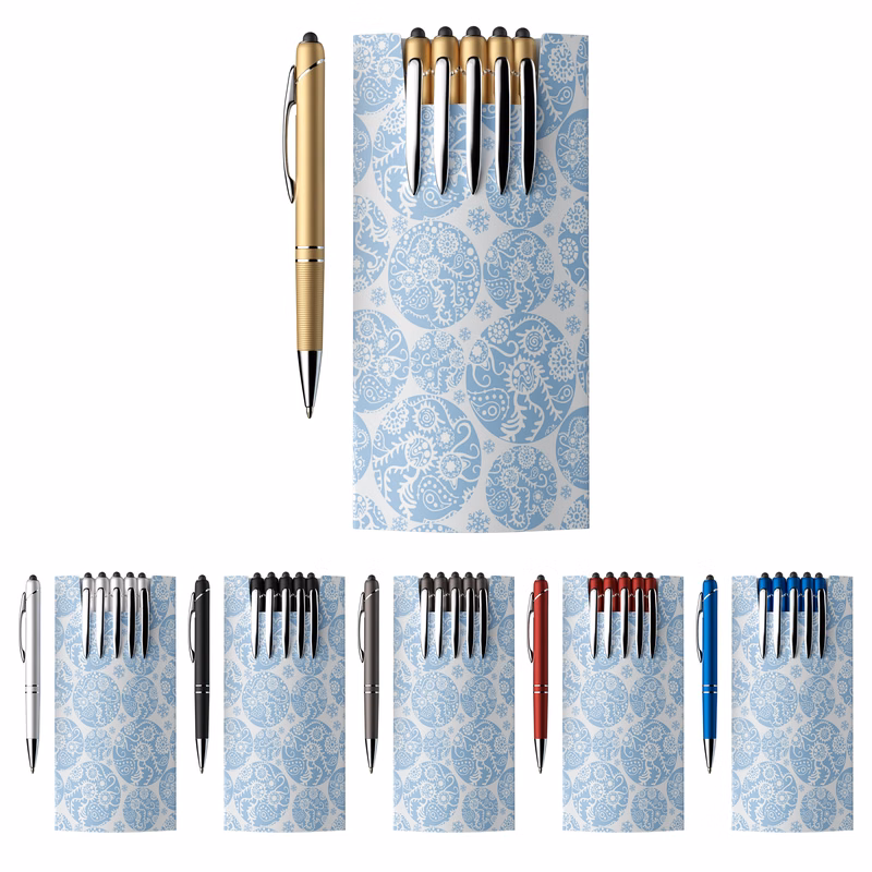 5-piece Glacio Pen Set And Custom Sleeve