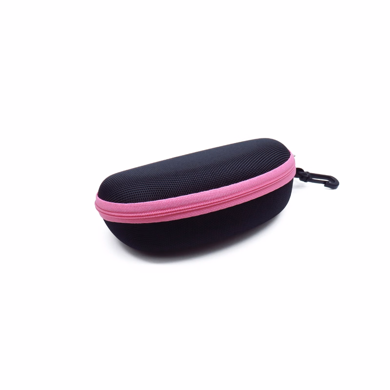 EVA Hard Shell Eyeglass Case With Zipper And Clip