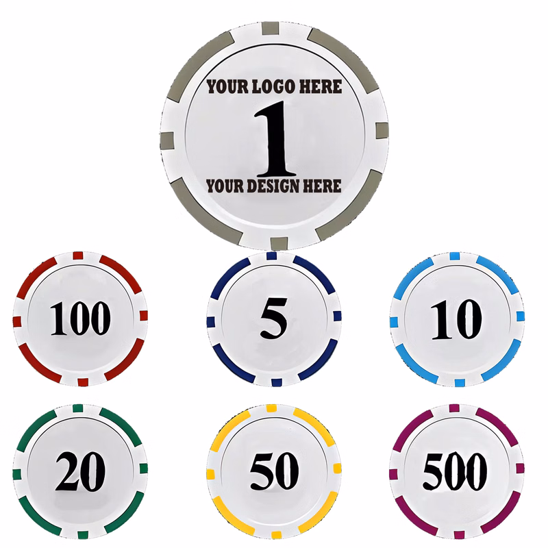 Poker Eco-Friendly Striped Dice Chips Casino Gameplay