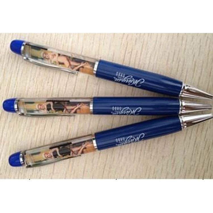 Novelty 3D Design Liquid Ball Pen 1