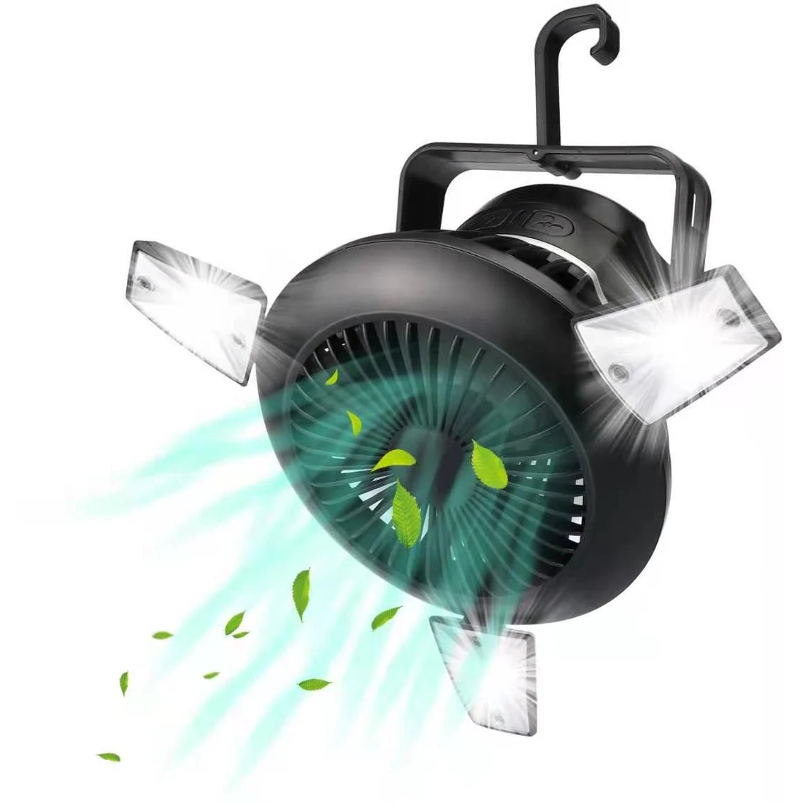 Portable Solar Light Tent Fan 1