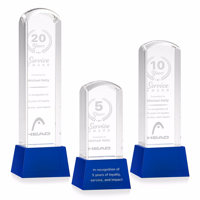 Silkwood Award on Base - Blue