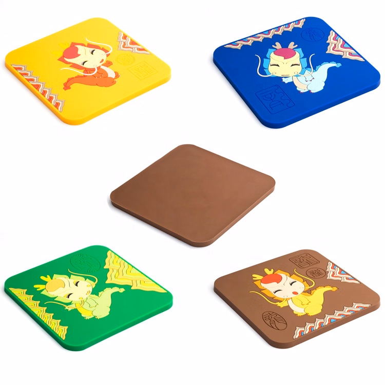 Soft PVC Rubber Coasters