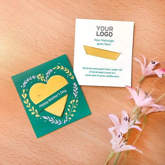 Mother's Day Mini Slot Cards With Plantable Heart 1