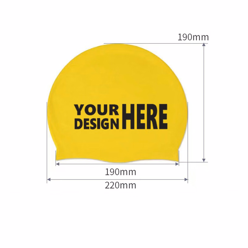 Customizable Multi-Color Silicone Swim Cap