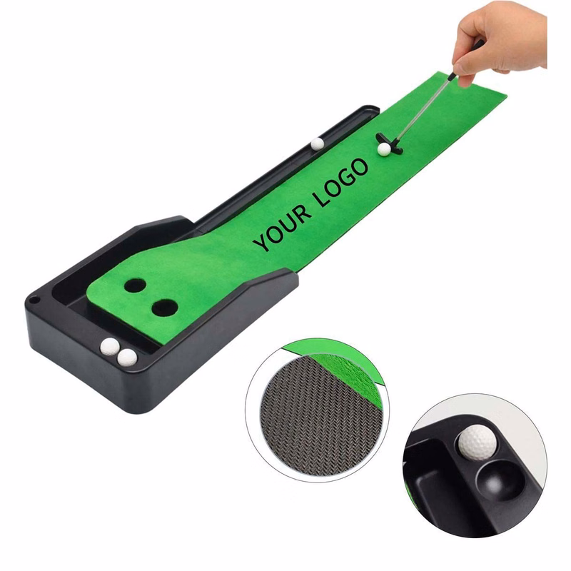 Desktop Golf Putting Practice Mat with Auto Return