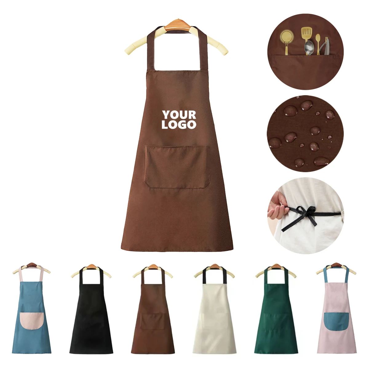 Stylish Kitchen Apron with Pocket 1