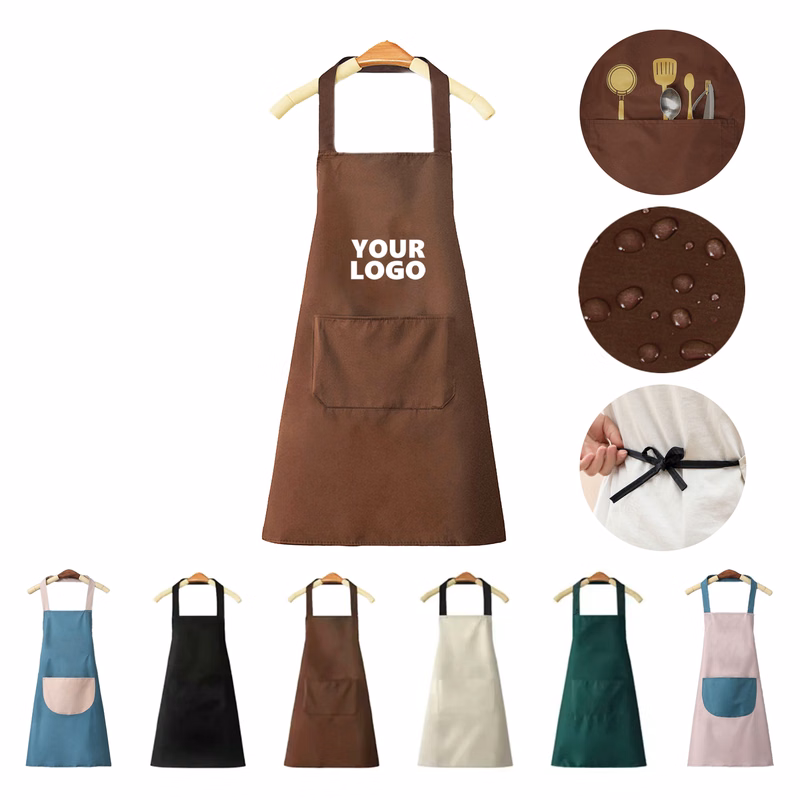 Stylish Kitchen Apron with Pocket