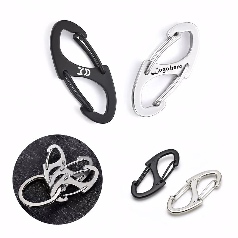 Carabiner Clip S-Shaped Double Pointed Buckle