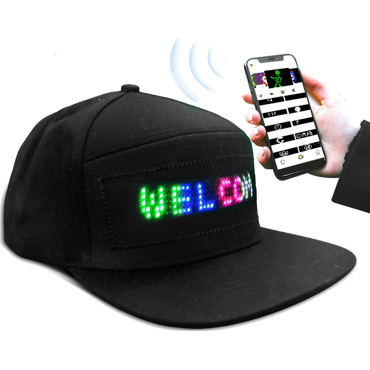 Multicolor LED Scrolling Display Hat 1
