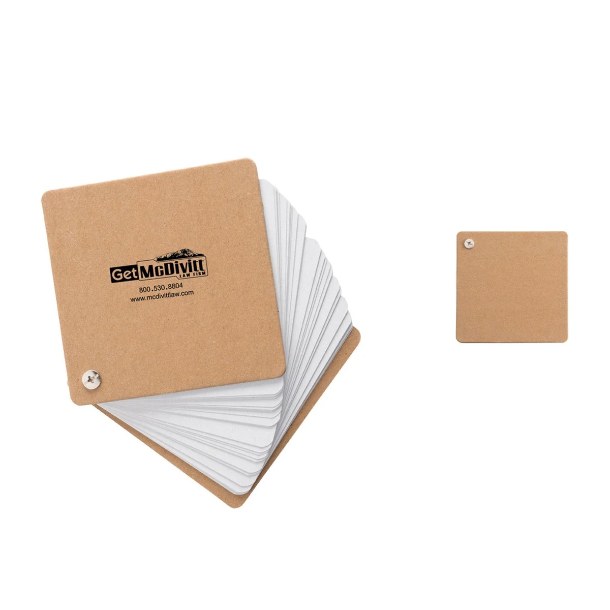 Tan Colored Cardboard Swinger Note Pad 1