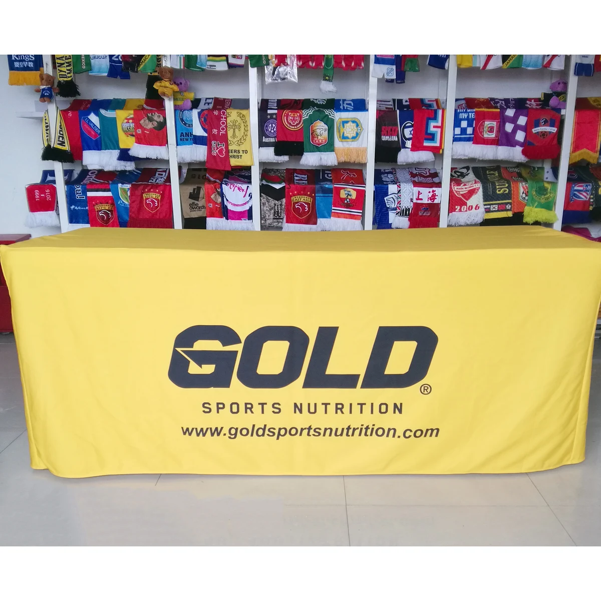 Custom 3-Sided Tradeshow Tablecloth Cover 6FT 1