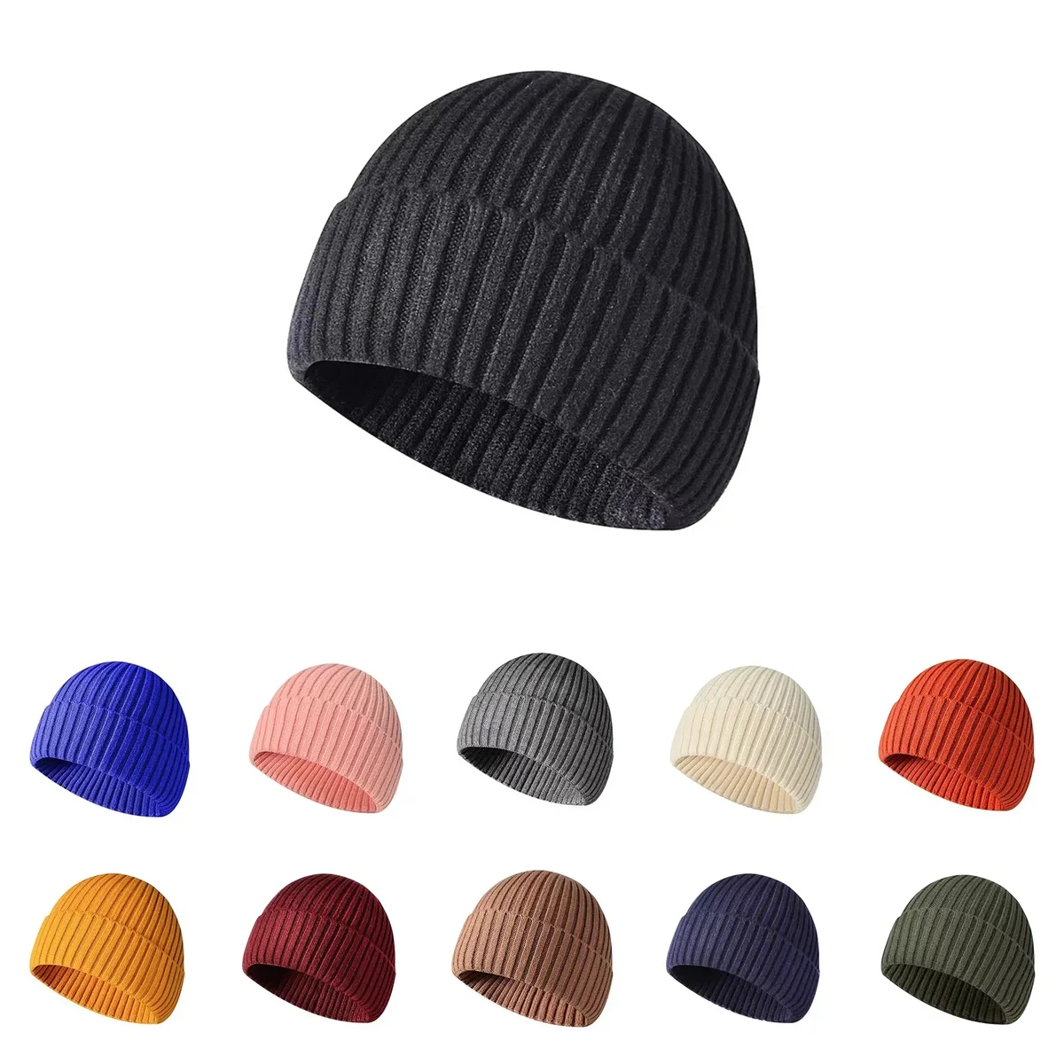 MOQ 50pcs Fashion Unisex Sport Winter Warm Beanie 1