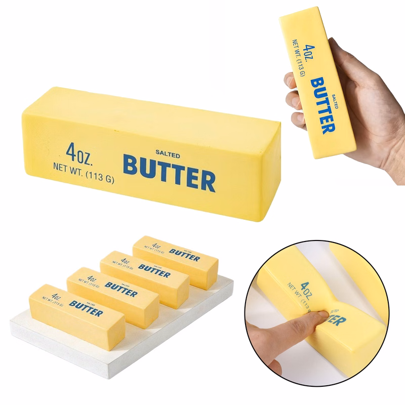 Food Model Butter Squeeze Stress Toy