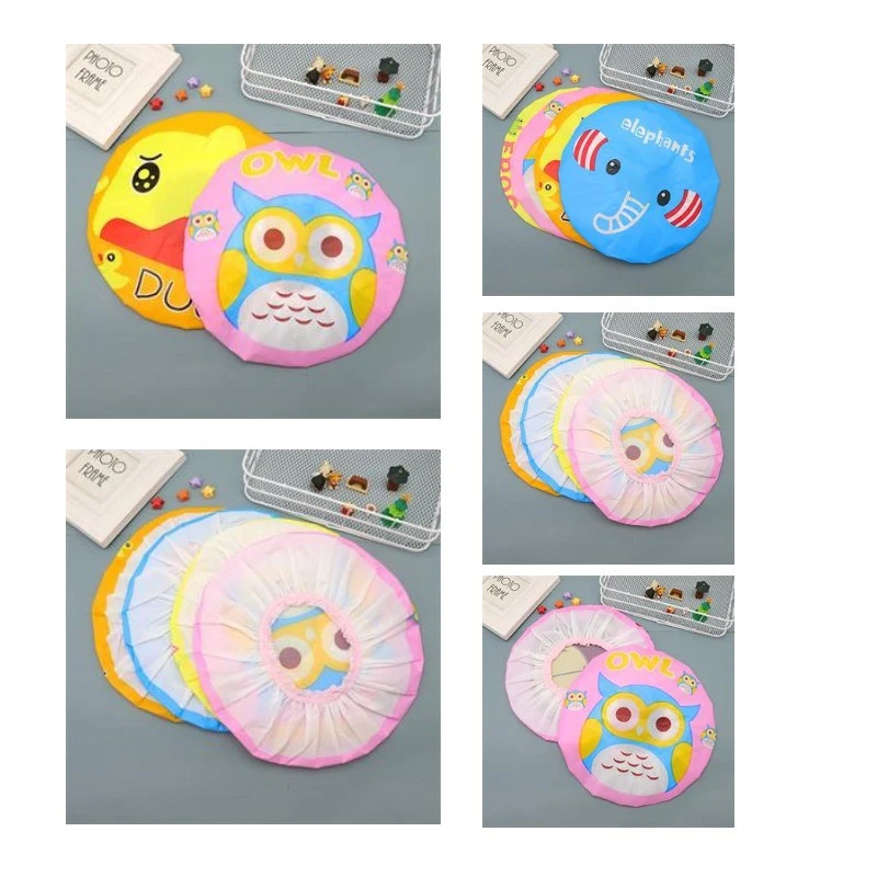 Custom EVA Cartoon Pattern Water-proof Shower Cap 1