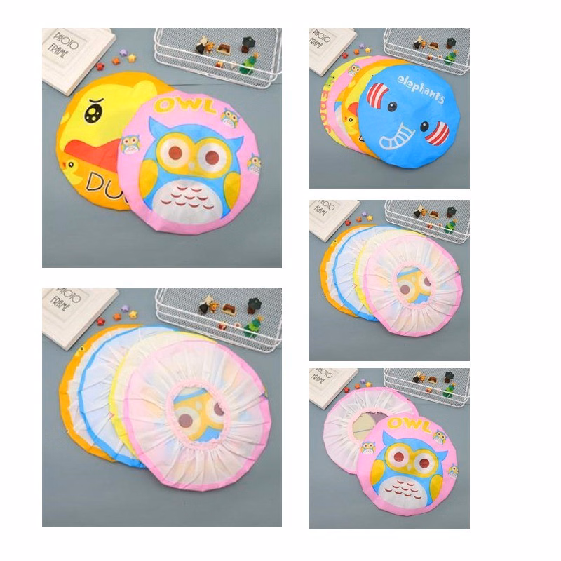 Custom EVA Cartoon Pattern Water-proof Shower Cap