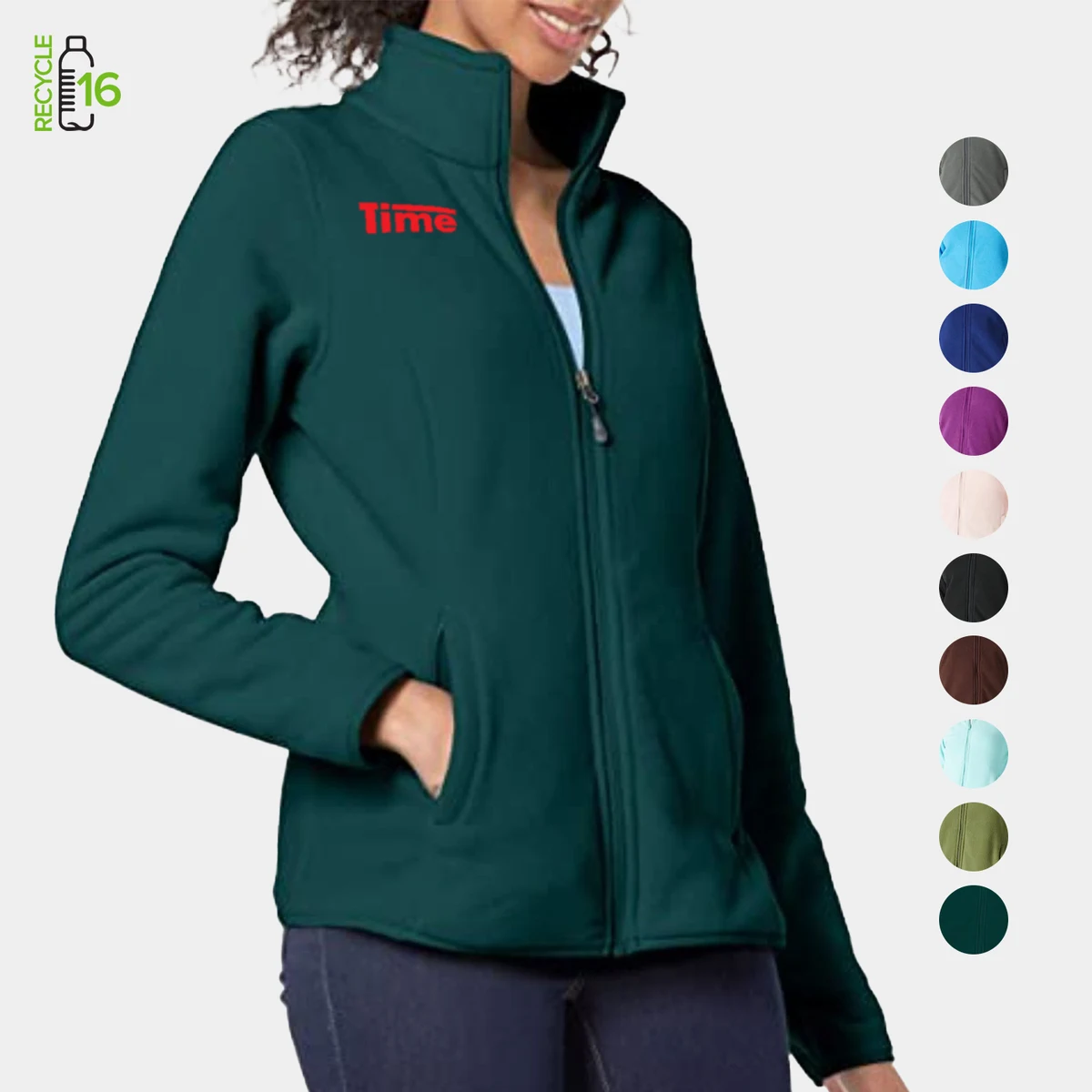 REPREVE® - Women's rPET Full Zip Fleece Jacket w/ Antibacterial 1