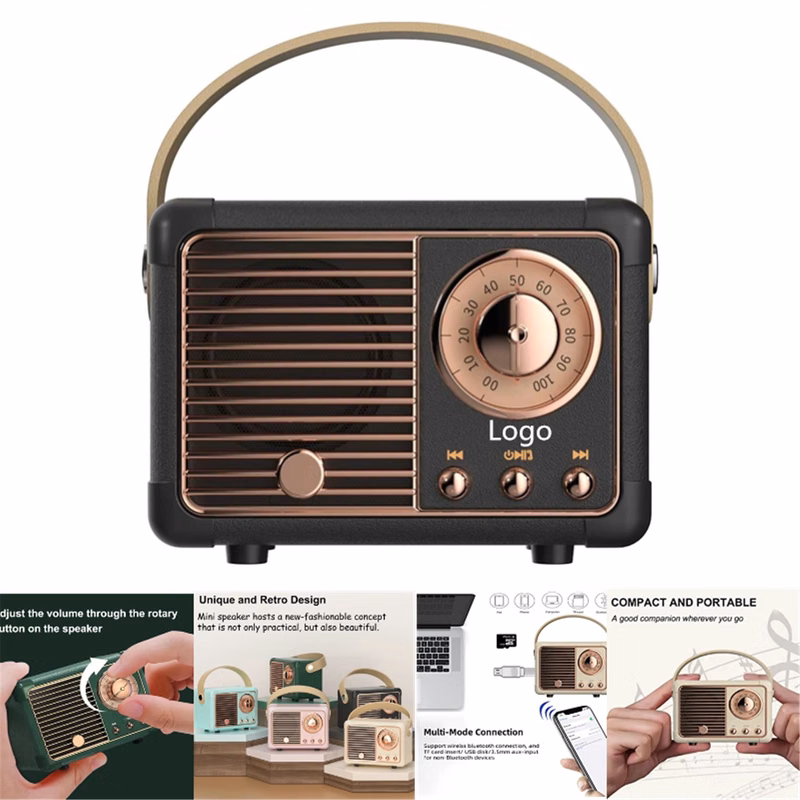 Retro Portable Wireless Bluetooth Speaker