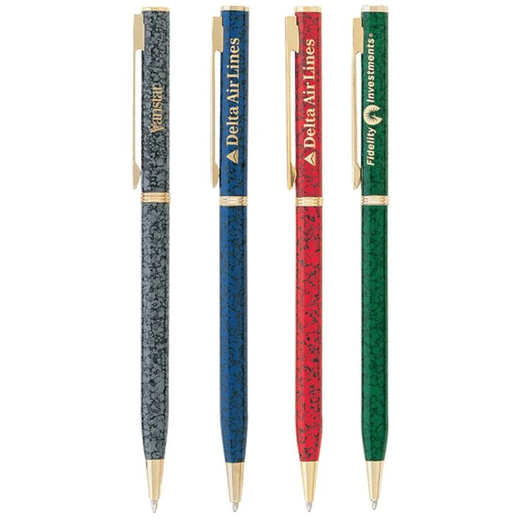 Dant Marble Twist Brass Ballpoint Pen 1