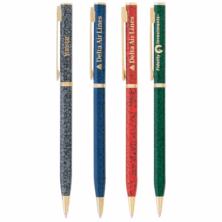 Dant Marble Twist Brass Ballpoint Pen