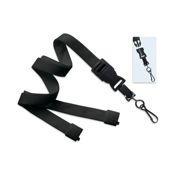 5/8" Polyester Lanyard with Breakaway and Quick Release (J-Hook) 1