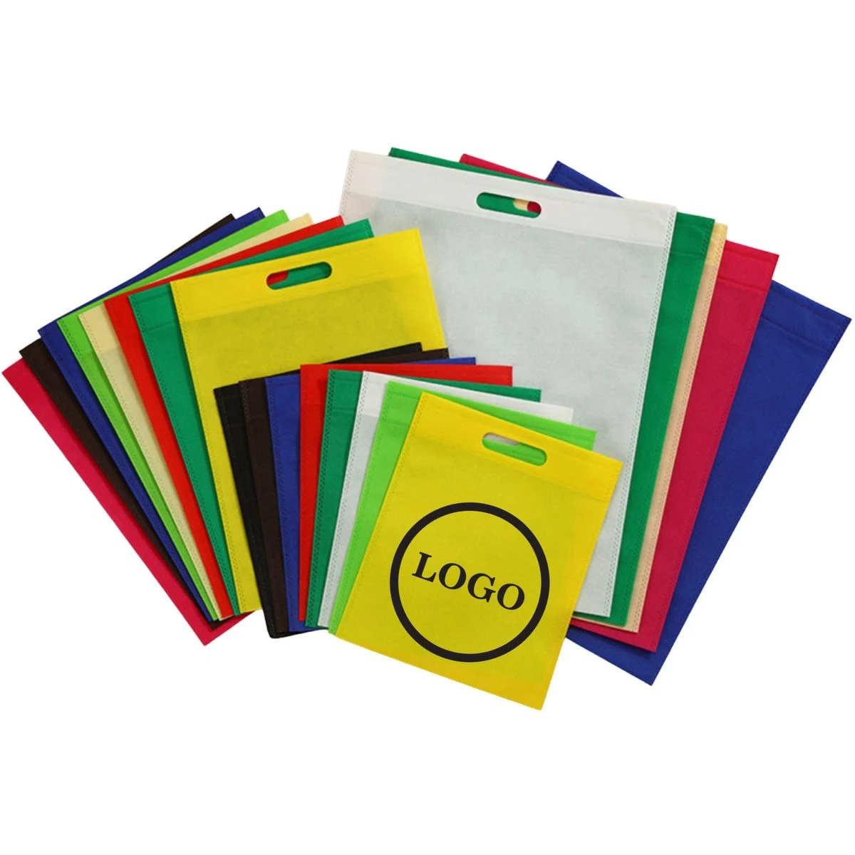 Non-Woven Flat Tote Bag with Custom Logo 1