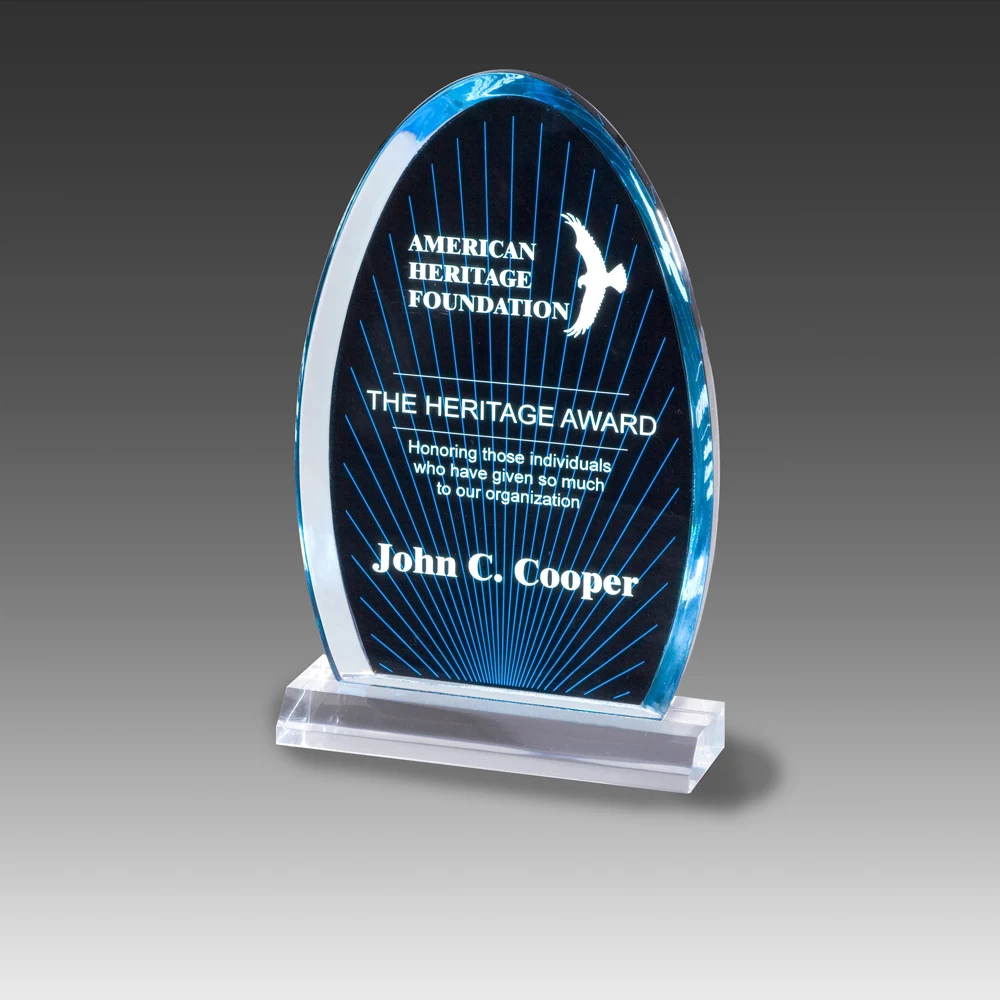 6" x 9" Blue Ray Arch Award 1