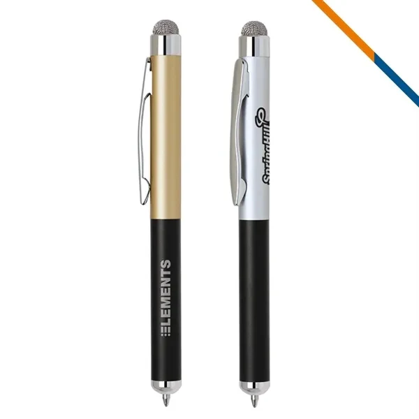 Custom Metal 2 in 1 Stylus and Ballpoint Pen — Mobile and Tablet Essential 1
