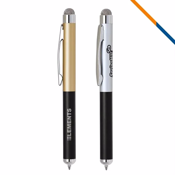 Custom Metal 2 in 1 Stylus and Ballpoint Pen — Mobile and Tablet Essential
