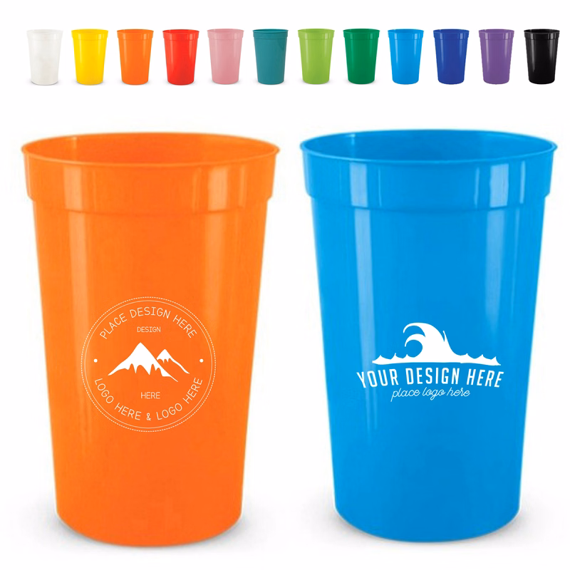16oz Square Sport Cup PP Plastic Gym Water Bottle Custom