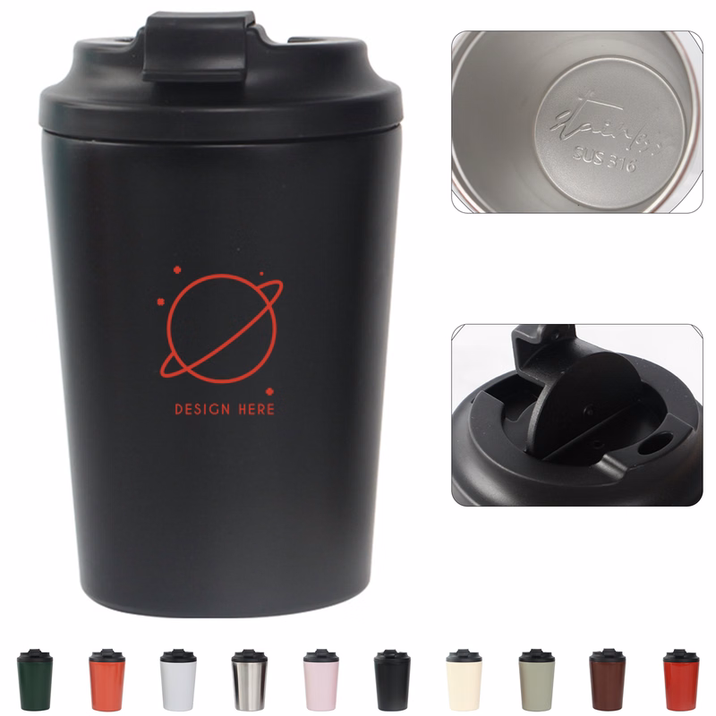 12oz Insulated Commuter Coffee Mug with Flip Lid
