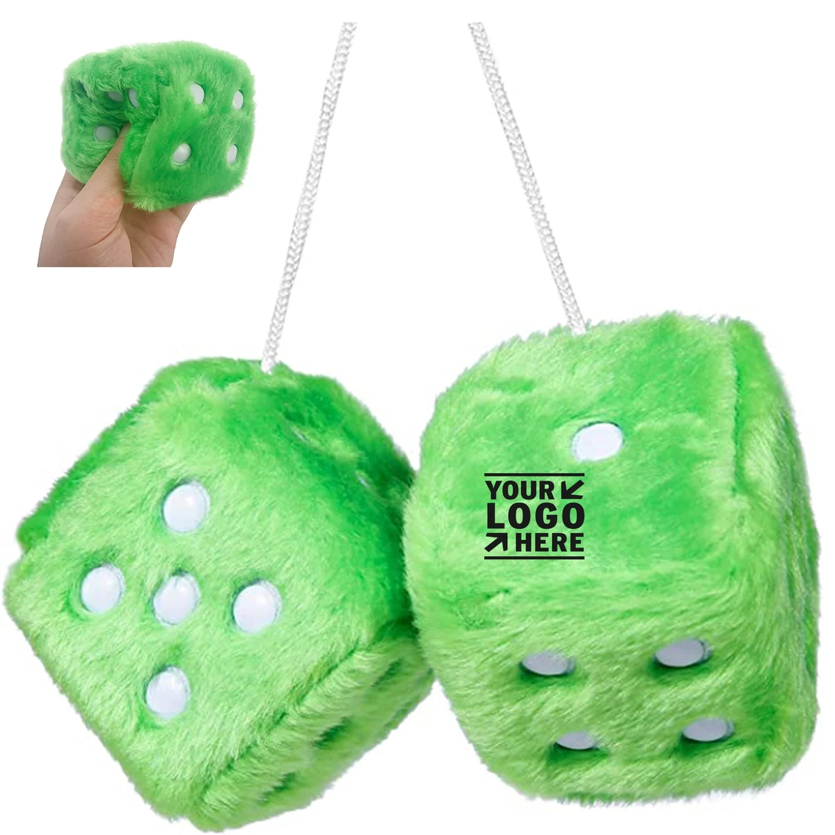 20 Sided Plush Dice Danglers for Car Mirror 1