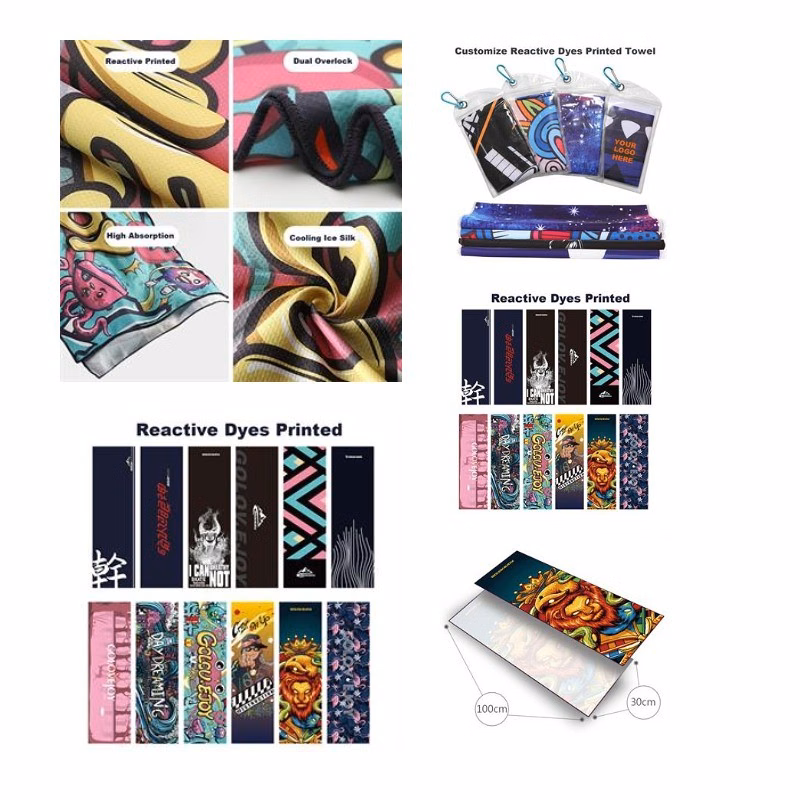 Reactive Tie Dye Coolling Towel
