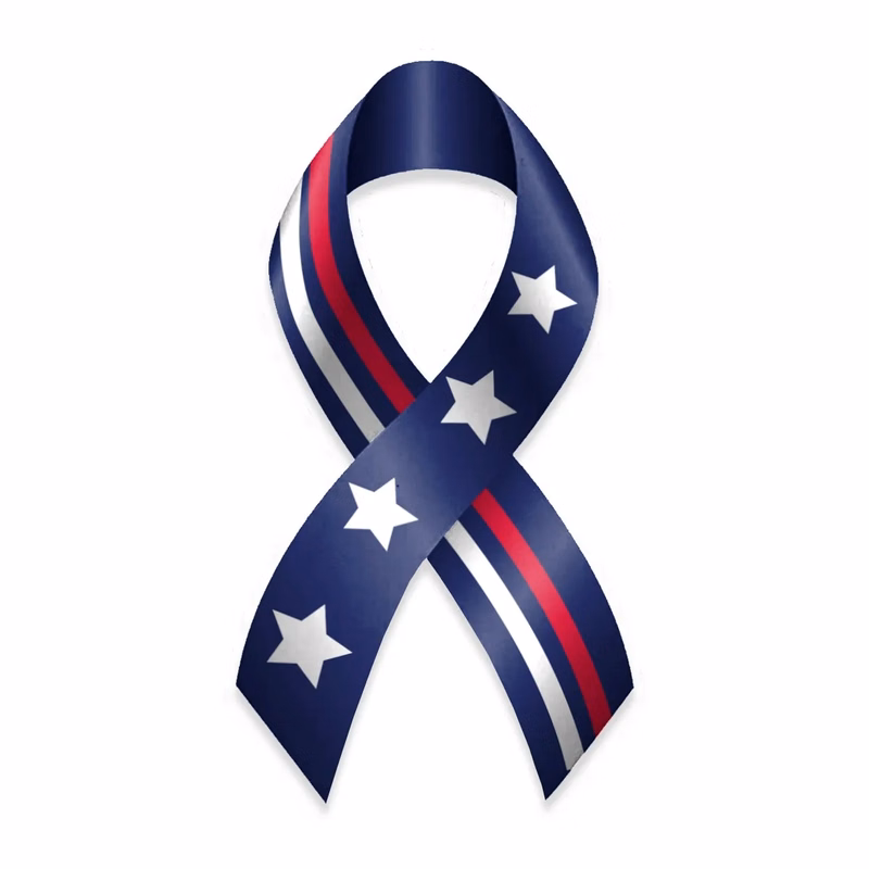 USA Flag 4"x 8" Magnetic Ribbon