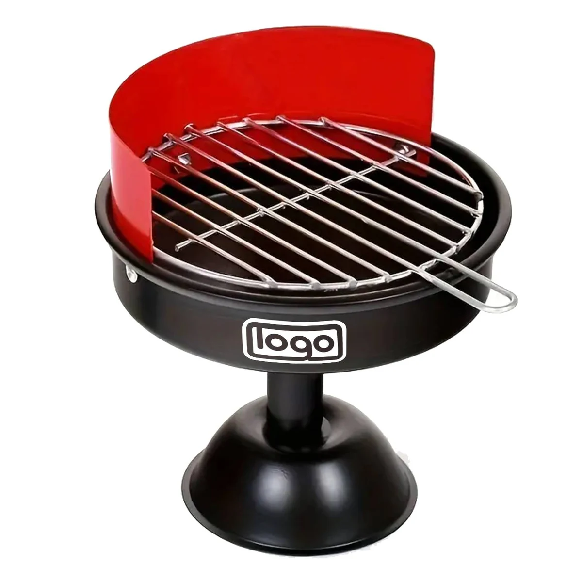 Creative Barbecue Grill Shaped Metal Ashtray 1