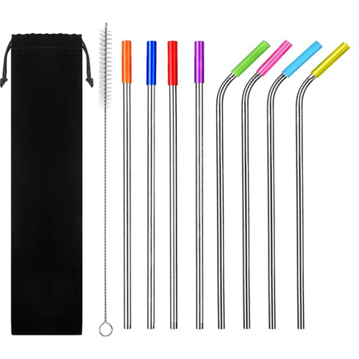 Stainless Steel Straws Kit Set 1