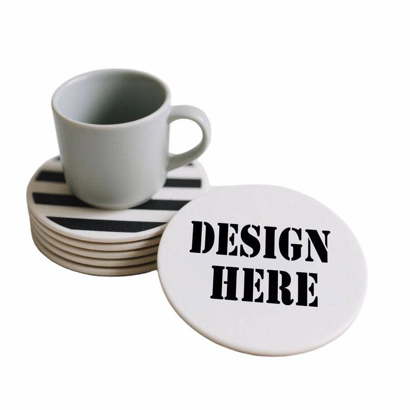 Durable Absorbent Drink Coasters for Hot and Cold Beverages